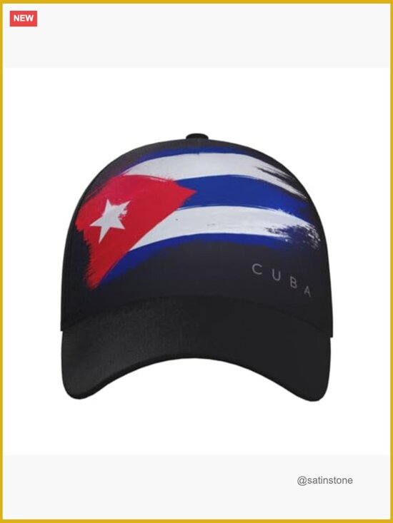 Cuban Flag Baseball Cap Adjustable Snapback Hat Unisex Outdoor main image 4